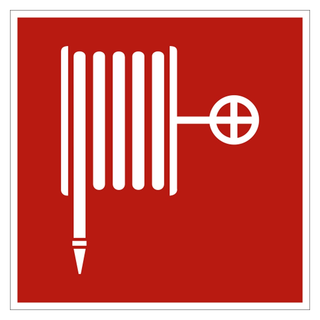 [650221] Löschschlauch, 150x150mm, nachleuchtend, Selbstklebefolie