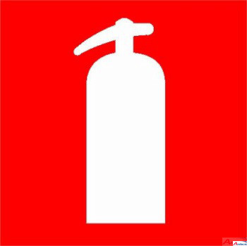 [1110414] Feuerlöscher international, 200x200mm, nachleuchtend, Kunststoff