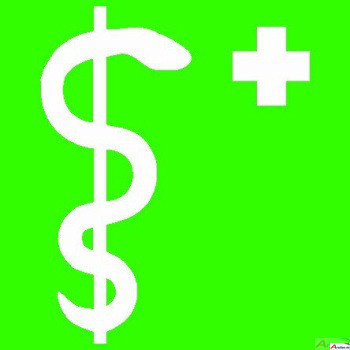 [1141952] Arzt, 150x150mm, nachleuchtend, Aluminium