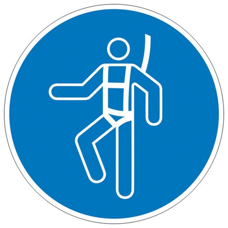 Utiliser un harnais de sécurité, Ø 200 mm, aluminium
