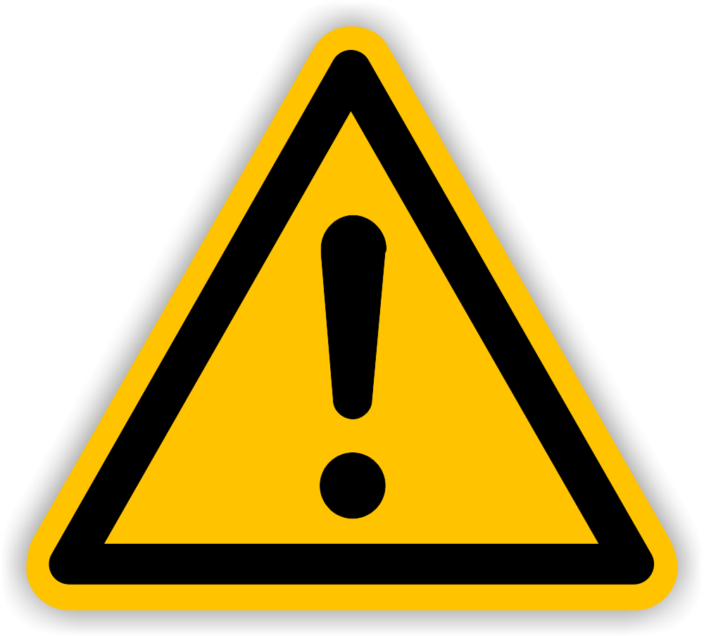 [E760A20] Panneau d'avertissement général, 200x200mm, aluminium