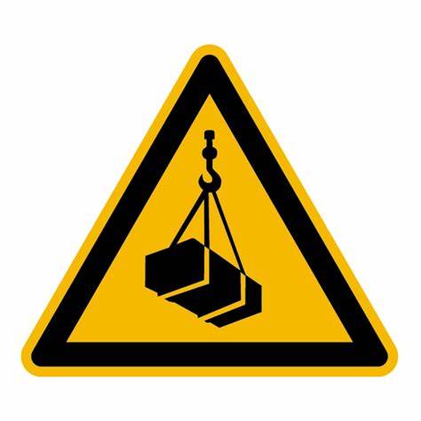 Avertisseur de charge suspendue, 200x200mm, aluminium