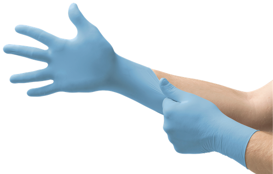 [1492670_B_P] TouchNTuff® 92-670 Gants à usage unique en nitrile texturé /100 pièces (6.5 - 7)