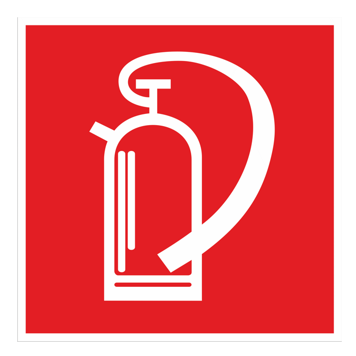 [1110654] Extincteur, 200x200mm, photoluminescent, aluminium