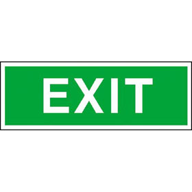 [1120551] EXIT, 300x150mm, Aluminium