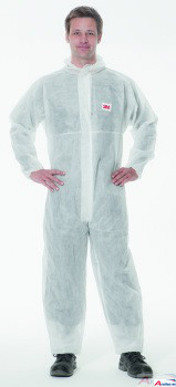 [4500_M] 3M 4500 Schutzanzug blanc (M)