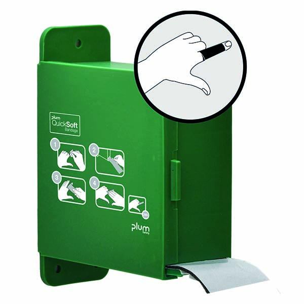 Plum QuickSoft station murale avec pansement adhésif, noir