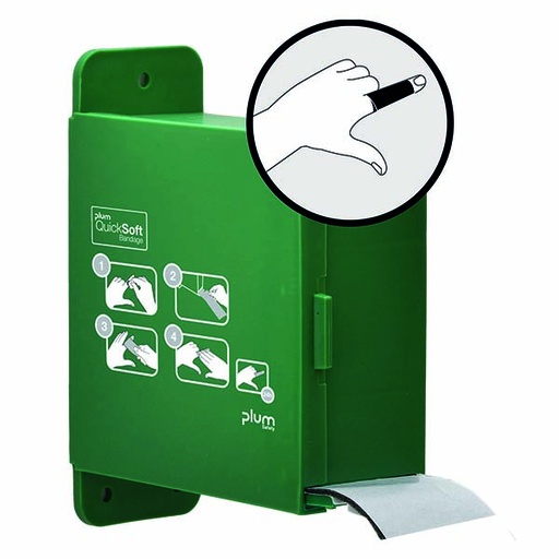 [5557] Plum QuickSoft station murale avec pansement adhésif, noir