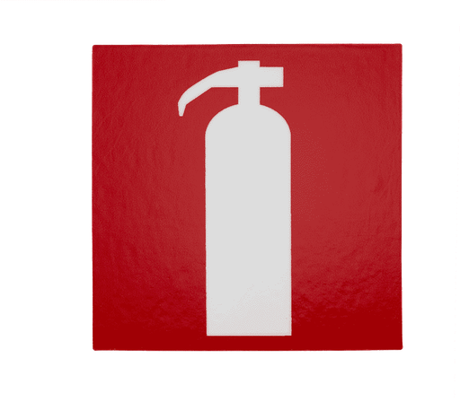 [1110452] Feuerlöscher international, 150x150mm, nachleuchtend, Aluminium