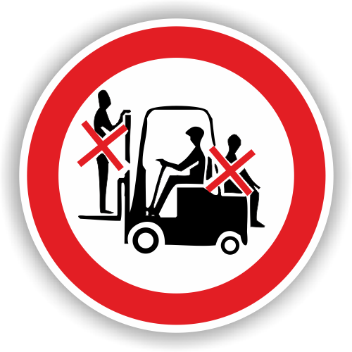 [E684F20] Mitfahren verboten, Ø 200mm, Selbstklebefolie