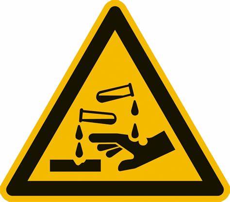 [E730A40] Avertissement substances corrosives, 400x400mm, aluminium